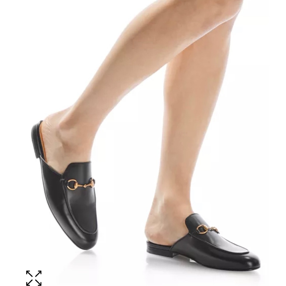 Gucci Princetown Black Leather Mules - Picture 4 of 10